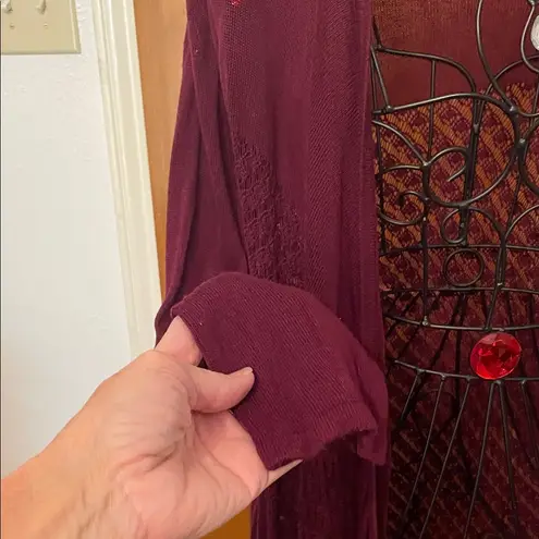 🐟🐟🐟BOGOHO 🐟🐟🐟Women's Burgundy Sweater Cardigan