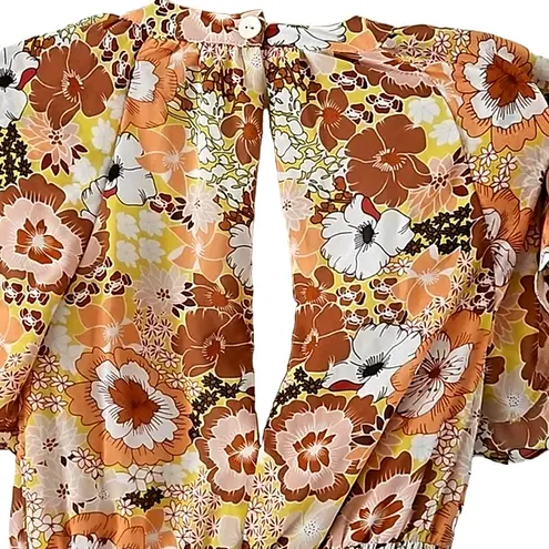 MELLODAY Women's Floral Print Wide Leg Jumpsuit - Size Small NWOT