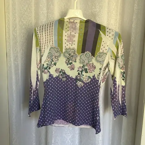 Buttons CUT CUTE CARDIGAN SWEATER WITH Glass . Sz: S