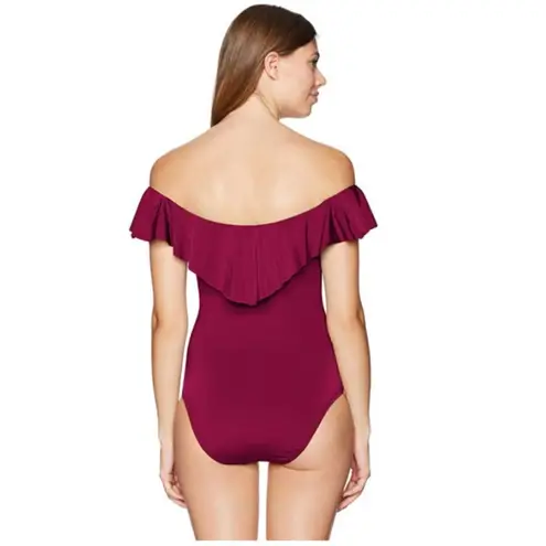 Trina Turk  Off Shoulder Ruffle One-Piece Size: 2 NWT