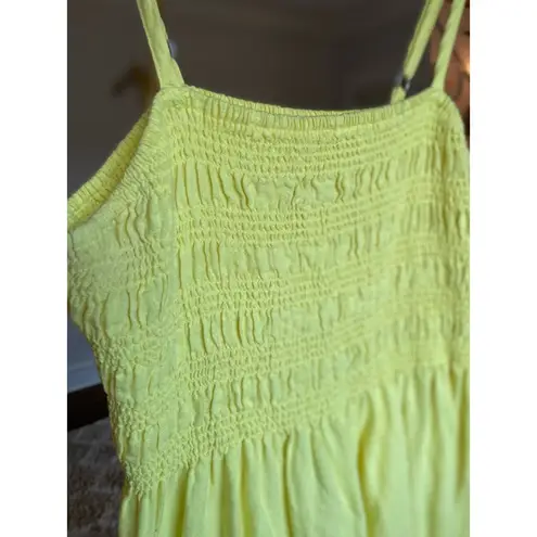 Universal Threads Universal Thread Linen Mini Dress Smocked Cottagecore Beach Spring Summer Boho S - Image 4