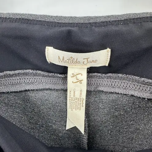 Matilda Jane Gray High Rise Stretch Lined Pull-On Leggings Women's Large FLAWED