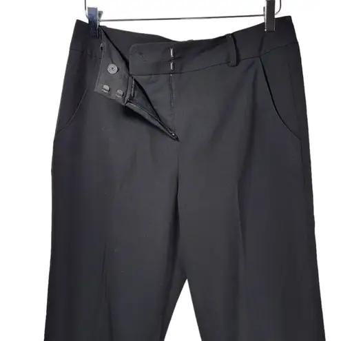 Sandro Sportswear Relaxed Fit High Waisted Cropped Trousers in Black