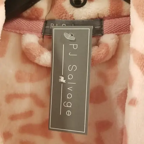 💕PJ SALVAGE💕 Robe ~ Blush Pink Animal Print Large L NWL