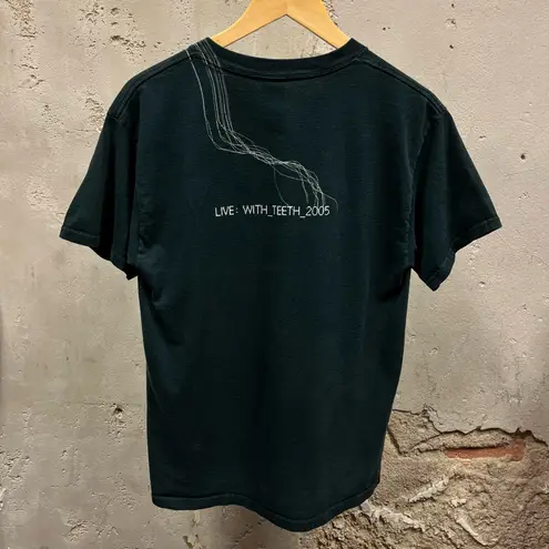 Delta Nine Inch Nails NIN Vintage Live With Teeth 2005 Y2K Black Band Tee Medium M 00s
