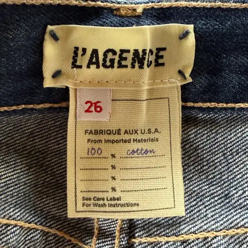 L'Agence “Adele” High Rise Crop Stove Pipe Jeans