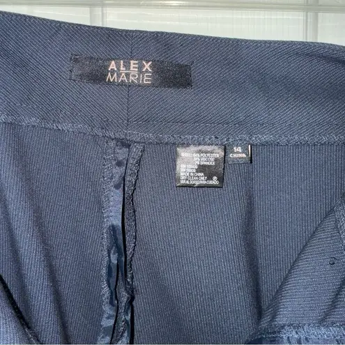 Alex Marie Dark Blue Work Dress Pants Trousers Woman’s Size 14 99ALM216
