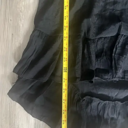 Black Bohemian Women's Top with Colorful Accents Gray Size undefined