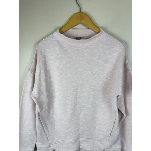Duluth Women’s Pink Mock Neck Pullover Sweatshirt XS Kangaroo Pocket Cozy