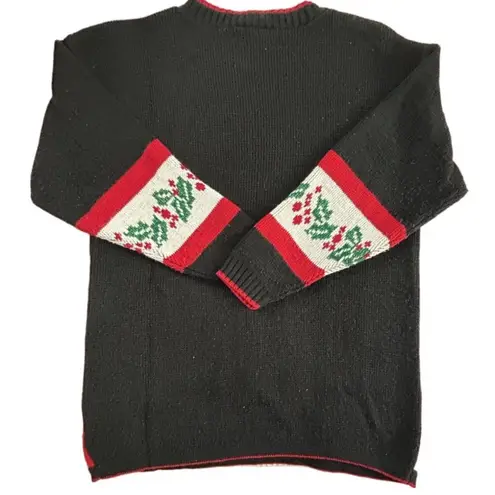 Vintage 80’s 90’s whimsical festive ugly Christmas patchwork nostalgic sweater S
