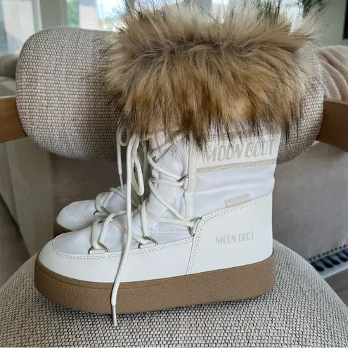 The Moon  BOOT LTrack Monaco Faux Fur-Trimmed Shell and Faux Leather Snow Boots