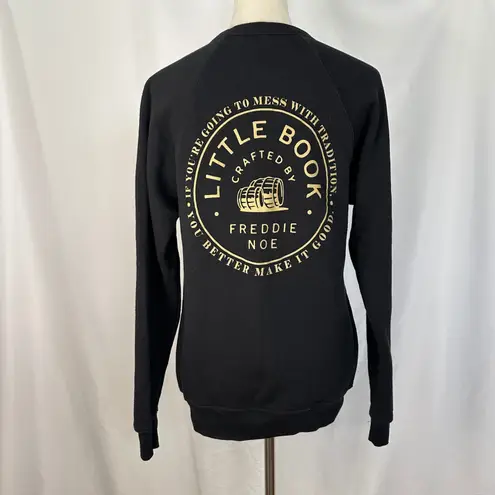 Little Book Bourbon Crafted by Freddie Noe Black Graphic Sweatshirt WomenMedium Size M