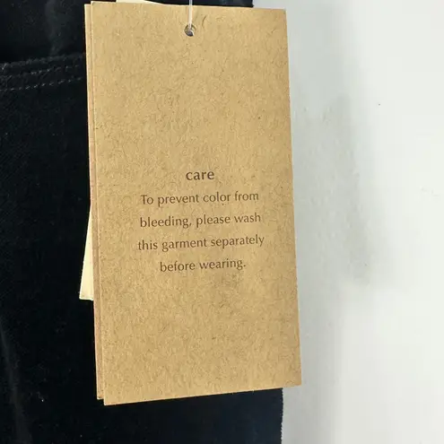 Coldwater Creek P16 Black Velvet Bootcut Pants Minimalist Quiet Luxury NWT