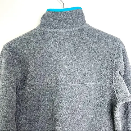 Patagonia   Synchilla Snap T fleece pullover gray/teal  Size XS