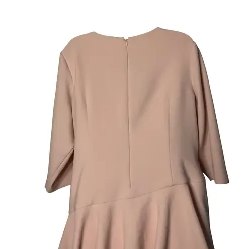 Eliza J Blush Pink Tiered Ruffle mini Dress Size 16W party cocktail date night