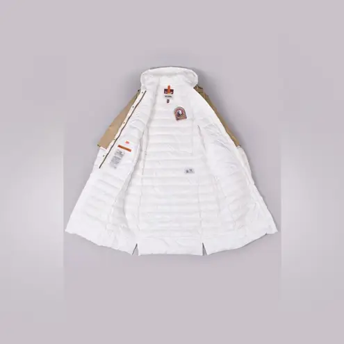 PARAJUMPERSRonney Mixed Media Water Repellent 700Fill PowerDownTrenchCoat,$1,098 White Size M
