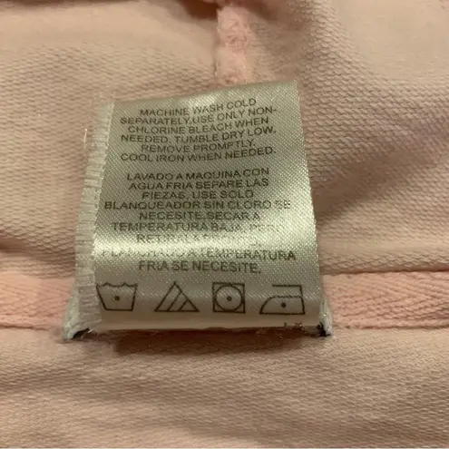 Casual Gear Soft Light Pink Hoodie With Zip Up Middle Closure Size Small