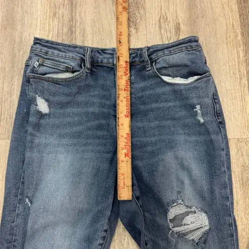 Judy Blue Los Angeles Distressed Slim Fit Jeans Medium Wash Size 13/31