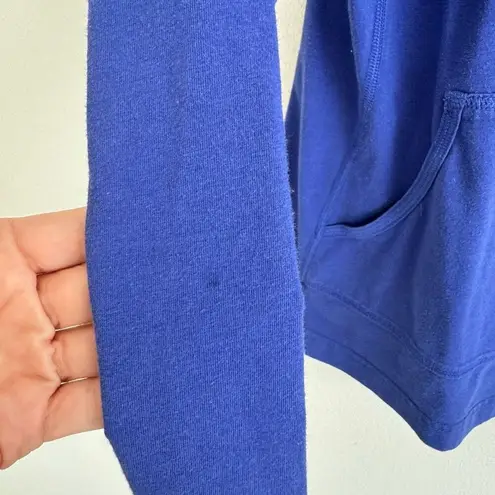 Mountain Hardwear Hooded Lightweight Long Sleeve Indigo Blue Top Size Small