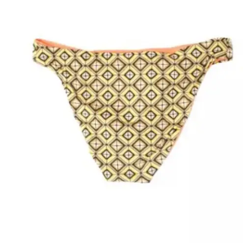 La Perla Studio Geometric Orange Tan Reversible Bikini Swim Bottom 6