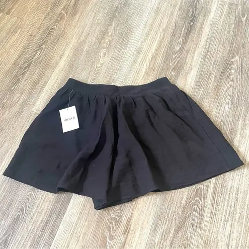 Forever 21  black flare pocket shorts NWT