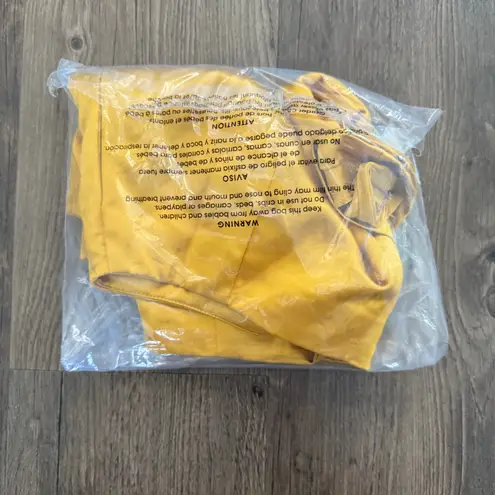 NEW For Love & Lemons Drew High Waist Micro Gold Satin Shorts Womens Size Small White