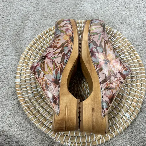 Sanita Women’s Wood Orchid Clogs Mules Shoes Slip On in Multicolor 42/US 11.5 Tan