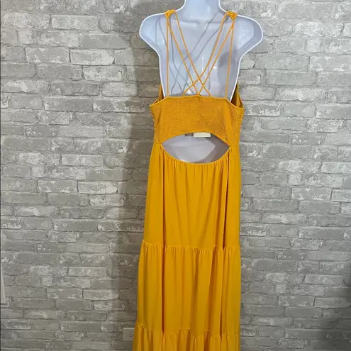 Skylar Rose VICI Marigold Margaux Tiered Maxi Dress