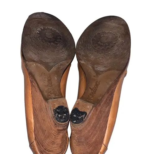 Wild Pair Vintage 70’s Brown Leather Wedge Loafers