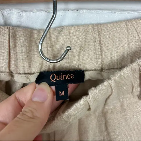 Quince 100% European Linen Pants in Driftwood Size M Tan Size M