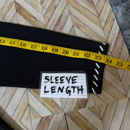 Vtg Hampshire Studio Snow Black Cardinal Embroidered Zip Up Cardigan Sweater L Size L