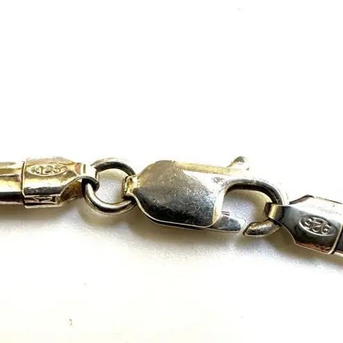 Sterling silver omega chain necklace Silver