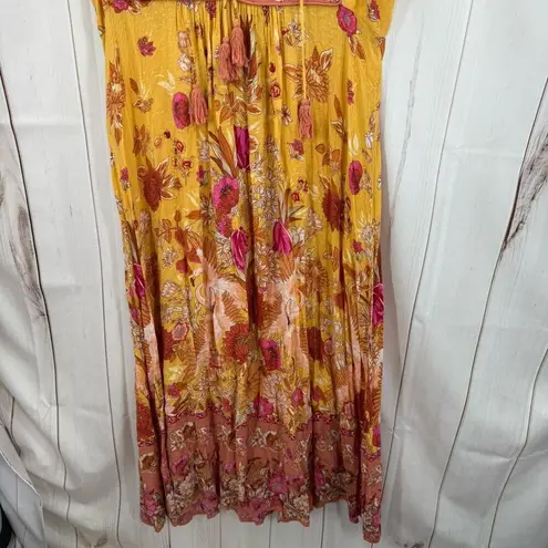 Spell & The Gypsy Women’s Small Yellow Patterned Siren Song Marigold Midi Dress