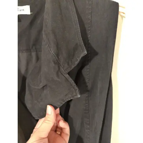 RTR Toccin x RTR Sz 12 Black Trench Blazer Asymmetric Wrap Mini Dress