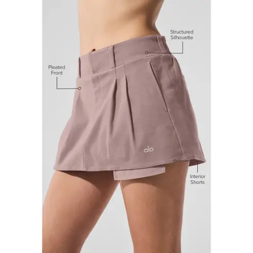Alo Yoga Good Days Mini Skirt Mushroom XS