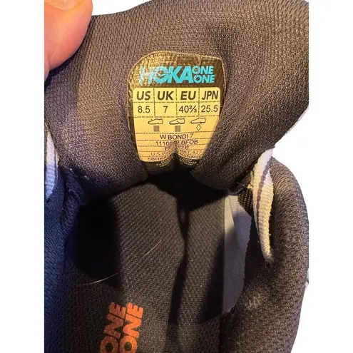 HOKA One One Bondi 7 Running Shoes Women's 8.5 Blue