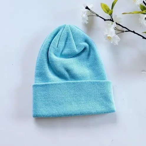 NEW Polylana Coal Front Logo Blue Hat Beanie