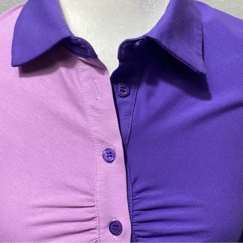 More To Come Kamryn Two Tone Top in Purple Sz XS