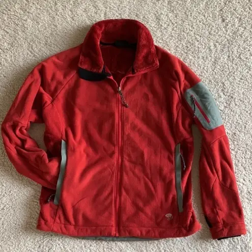 Mountain Hardwear Women’s Medium Brick Red Soft‎ Long Fleece Jacket