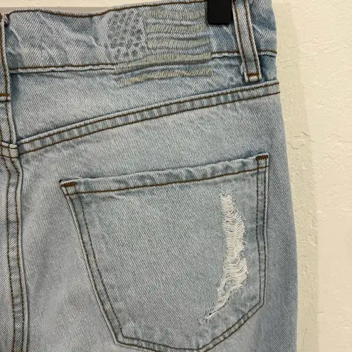 Revice Denim Revice Ex Boyfriend Light Wash High Waist Distressed Straight Leg Jeans Size 28