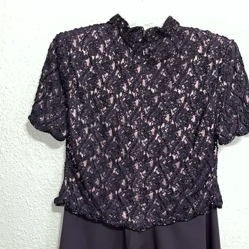 Black Lace Top and Skirt Set Size L
