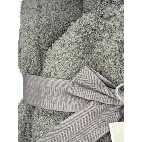 Barefoot Dreams CozyChic Pom Pom Beanie Scarf Set Charcoal One Size NWT