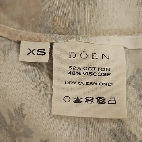 ๐DOEN๐ Carnation Dress ~ Salt Summer Floral Print XS NWOT *Missing Waist Tie" Green