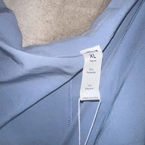 Halara Breezeful Micro Mini Flare Skirt Women Sz XL Blue Tie Side Casual Stretch