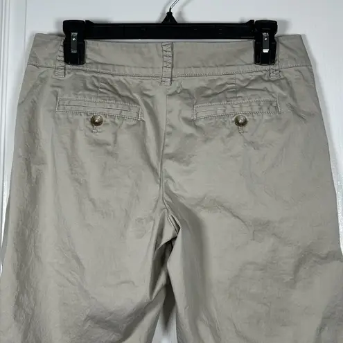 Ann Taylor  Khaki Bermuda Shorts Size 2 EUC #VEG-0228