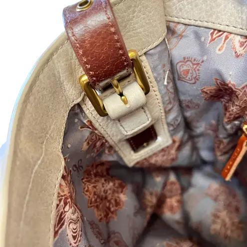 Hobo International HOBO Park Latte Cream Leather Tote Bag