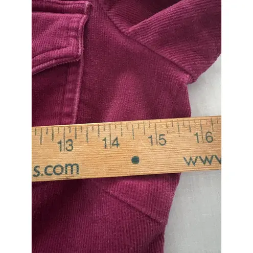 Hot Kiss Y2K Corduroy Dress Size Small Fuschia Retro Festival Drop Waist Zip
