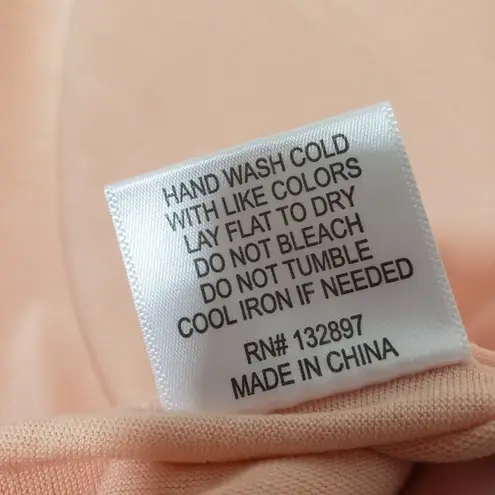 Rose + Olive Women's Large Pink Solid Pleated Bottom Hem Sleeveless, Blouse Top