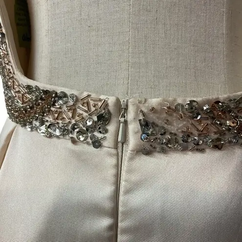 Mac Duggal Candlight Embellished Wedding Prom Gala Formal Classic Gown Size 10