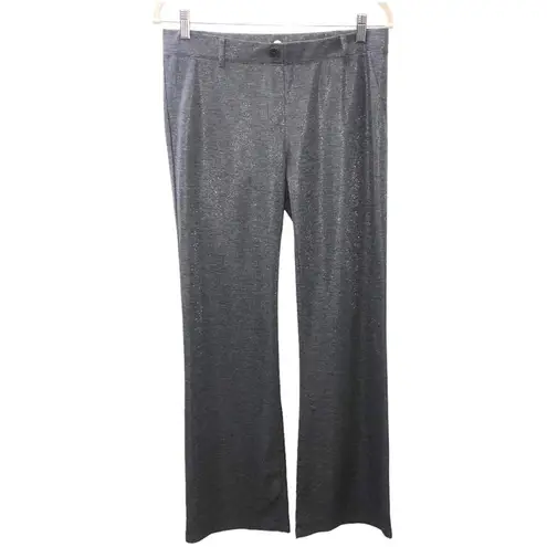 Betabrand Classic Dress Yoga Pants in Shimmering Charcoal Medium EUC